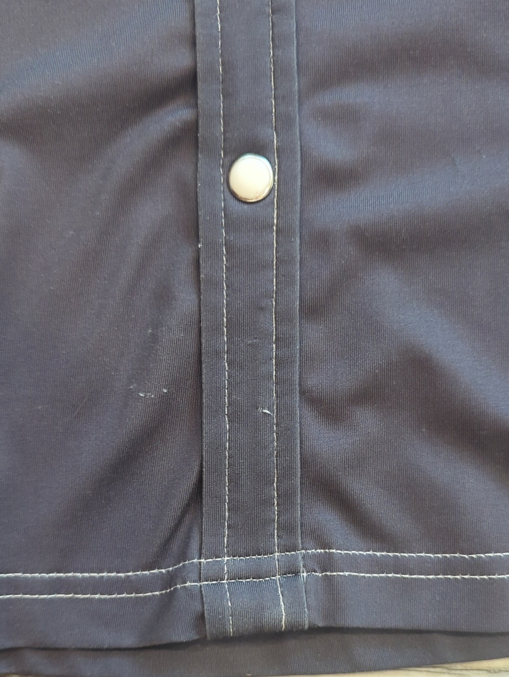 RANCH DRESS'N Fallon Taylor "Brayden" charcoal gray Performance rodeo shirt szXL - Picture 12 of 13
